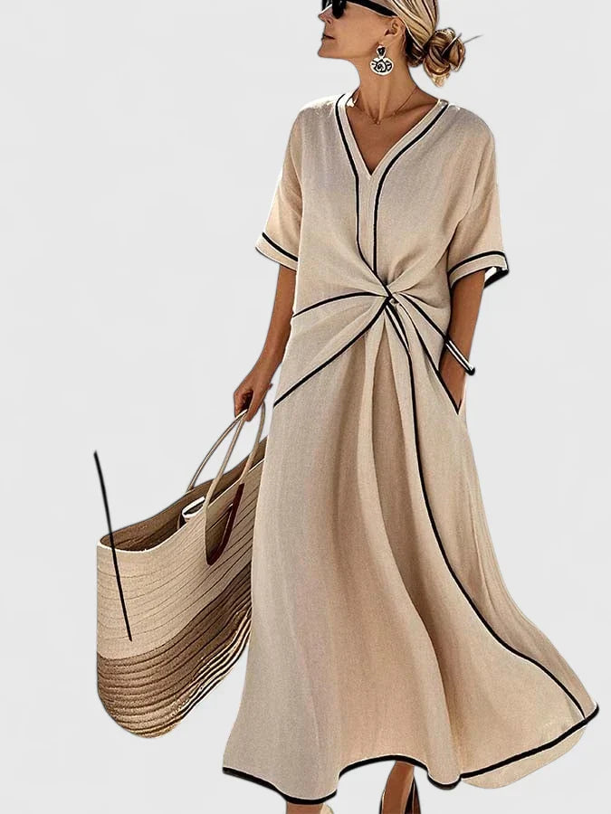 Striped Dress Women Vertical Stripe Lightweight Summer