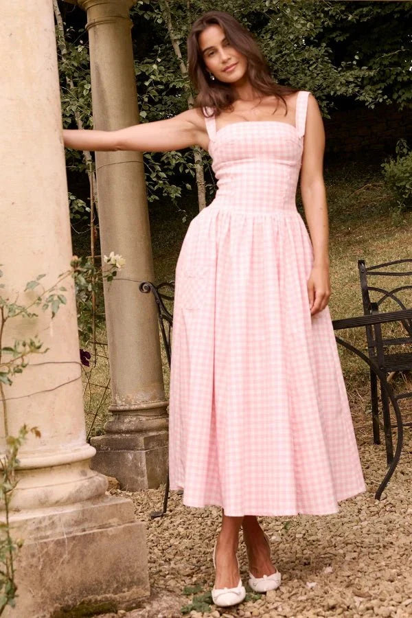 Pleated Maxi Dress Women White Georgette