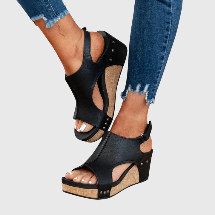 Orthopedic Wedge Sandals Women Adjustable Buckle Cushioned