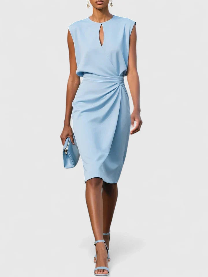 Elegant Dress Women Sleek Fit Versatile Formal Casual