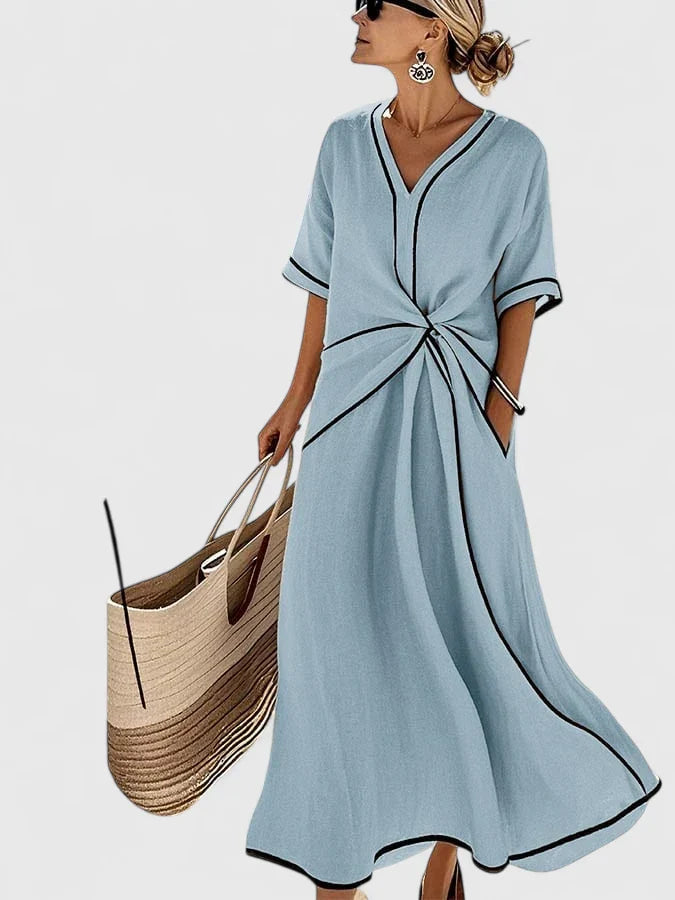 Striped Dress Women Vertical Stripe Lightweight Summer