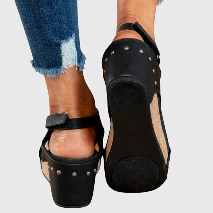Orthopedic Wedge Sandals Women Adjustable Buckle Cushioned