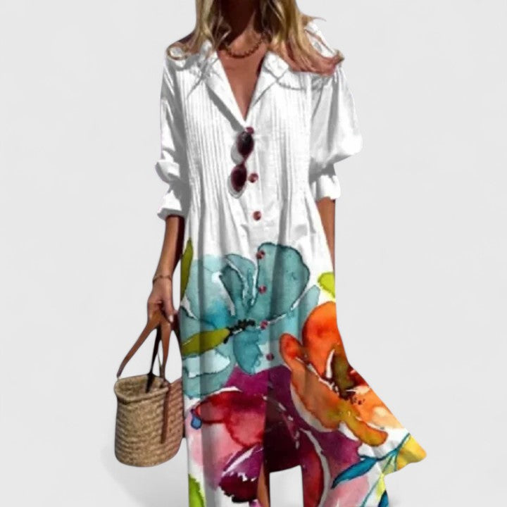 Vibrant Elegant Boho Dress