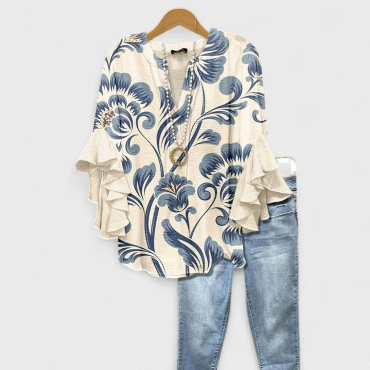 Lightweight Blouse Women Airy Feminine Casual Everyday Summer Top