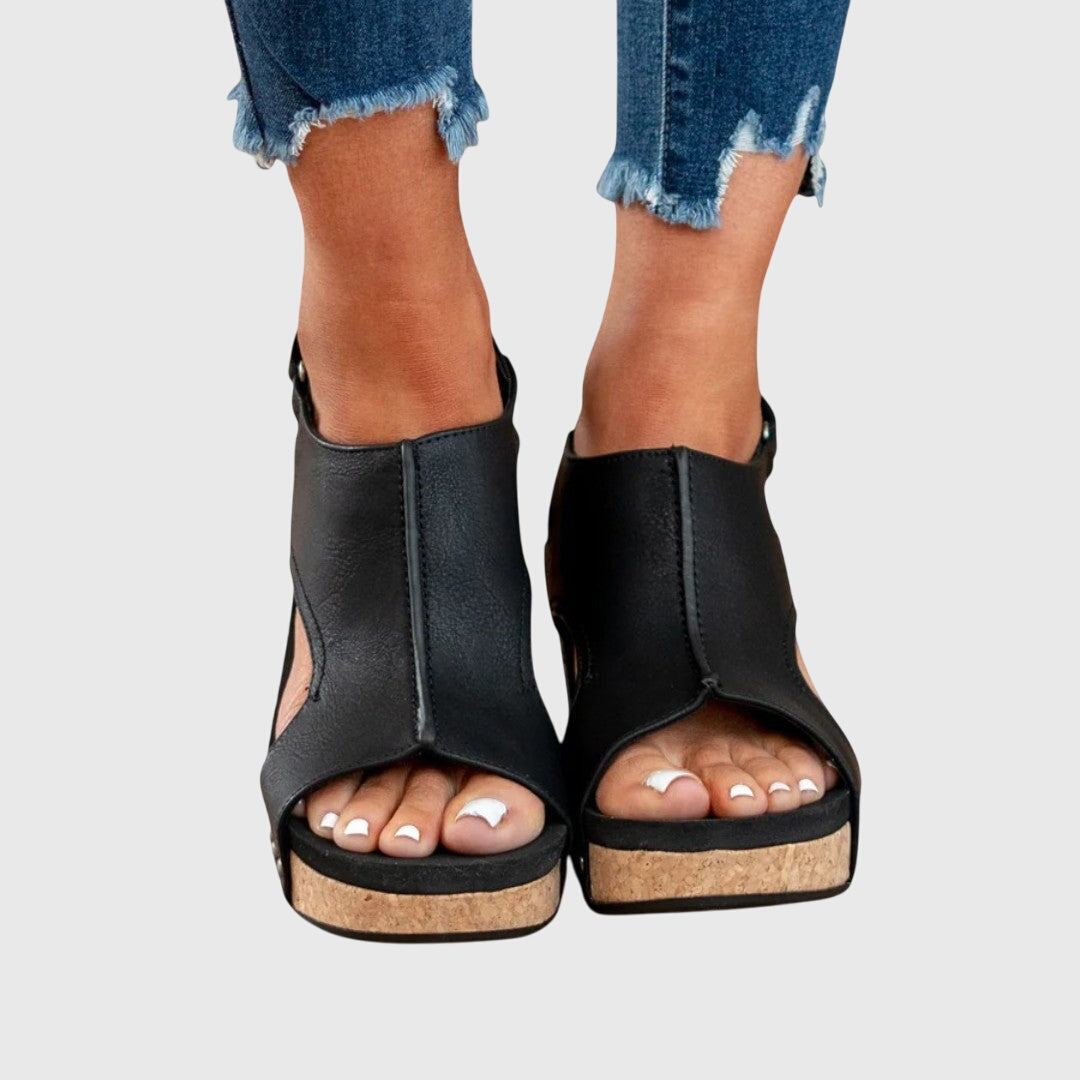 Orthopedic Wedge Sandals Women Adjustable Buckle Cushioned