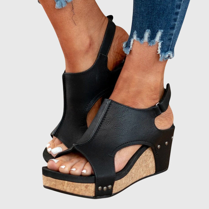 Orthopedic Wedge Sandals Women Adjustable Buckle Cushioned