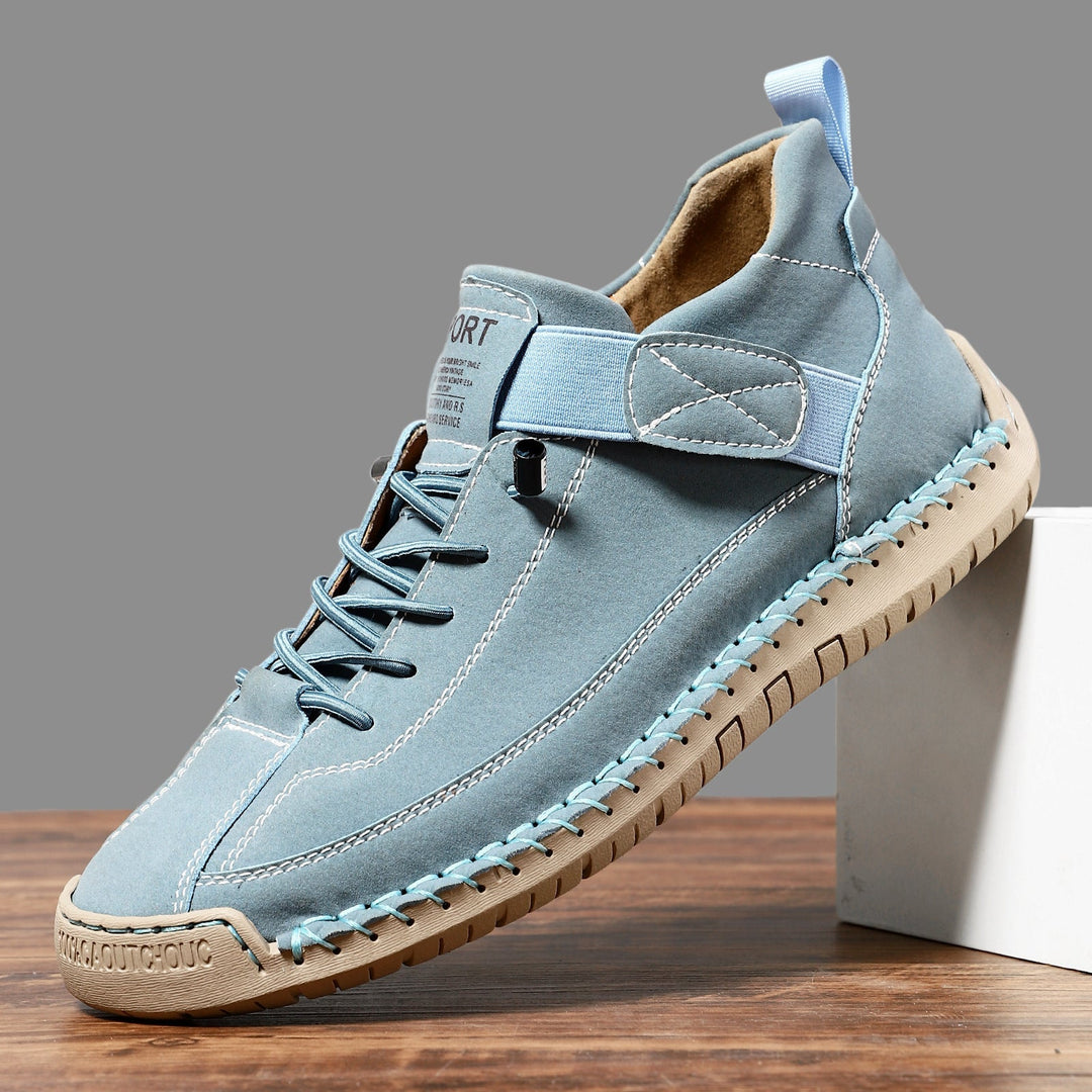 Womens Slip On Leather Sneakers with Arch Support