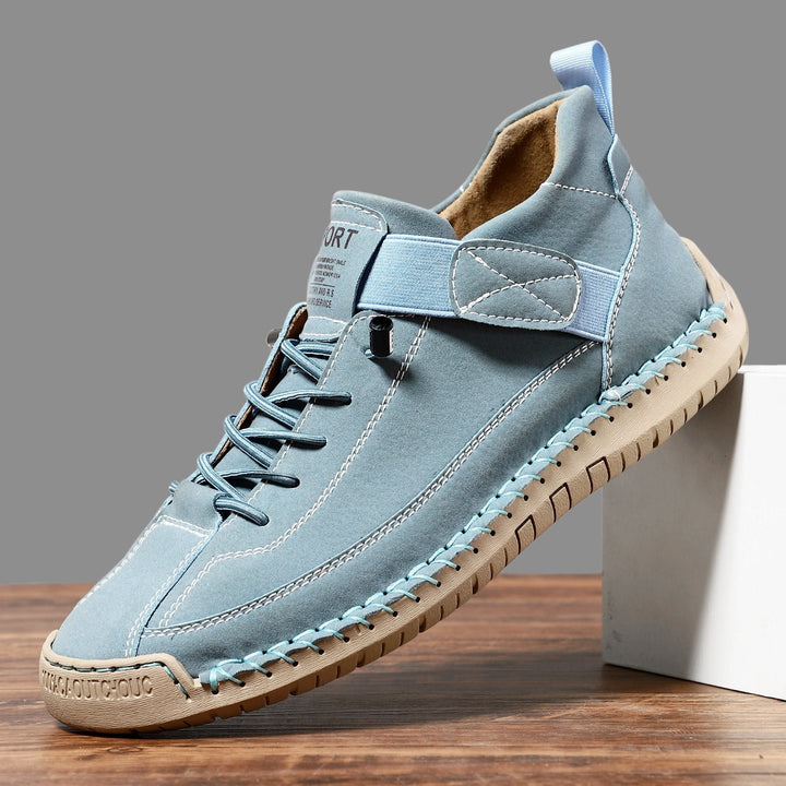 Womens Slip On Leather Sneakers with Arch Support