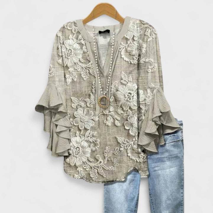 Lightweight Blouse Women Airy Feminine Casual Everyday Summer Top