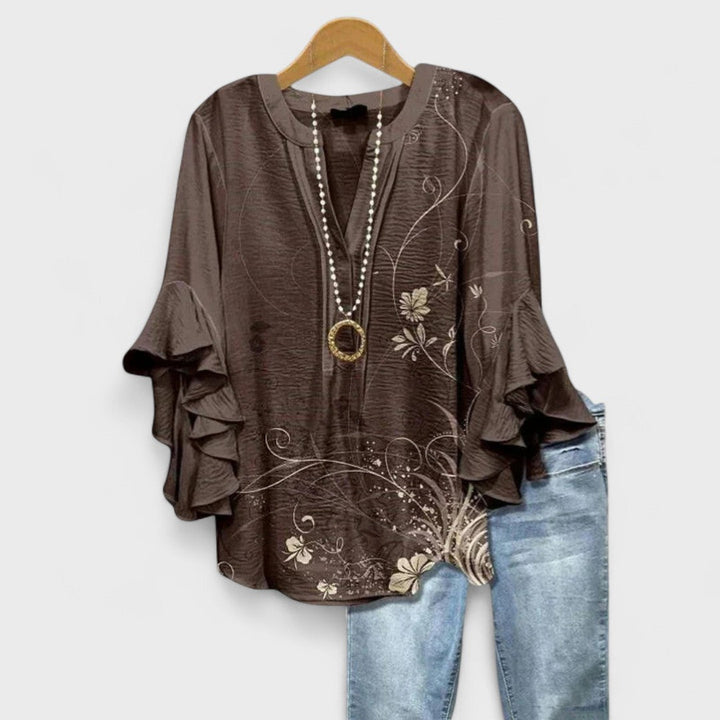 Lightweight Blouse Women Airy Feminine Casual Everyday Summer Top