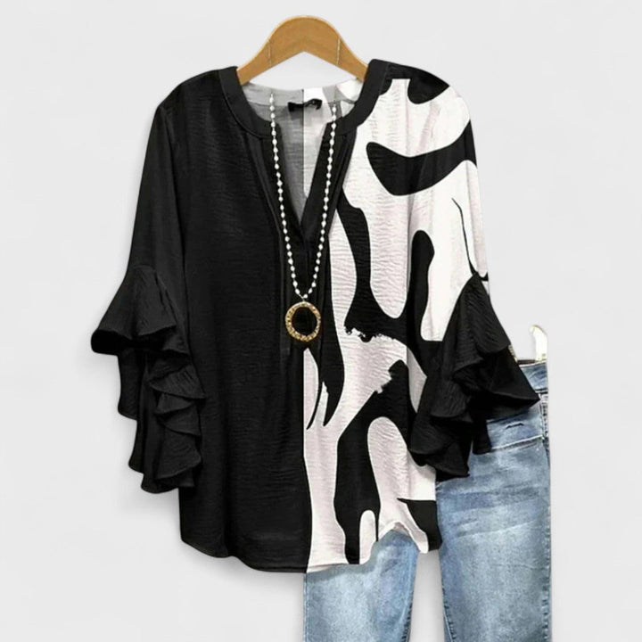 Lightweight Blouse Women Airy Feminine Casual Everyday Summer Top