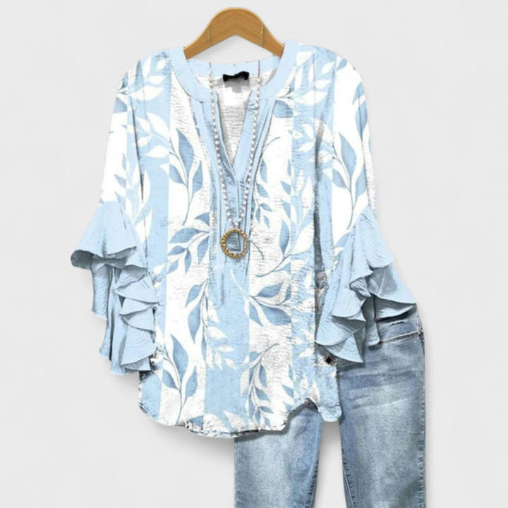 Lightweight Blouse Women Airy Feminine Casual Everyday Summer Top