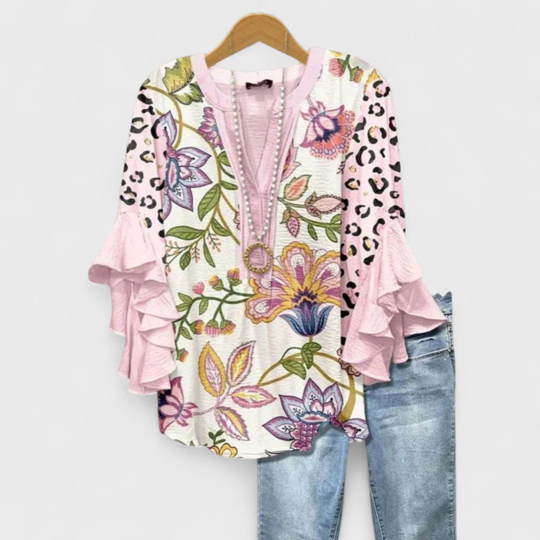 Lightweight Blouse Women Airy Feminine Casual Everyday Summer Top
