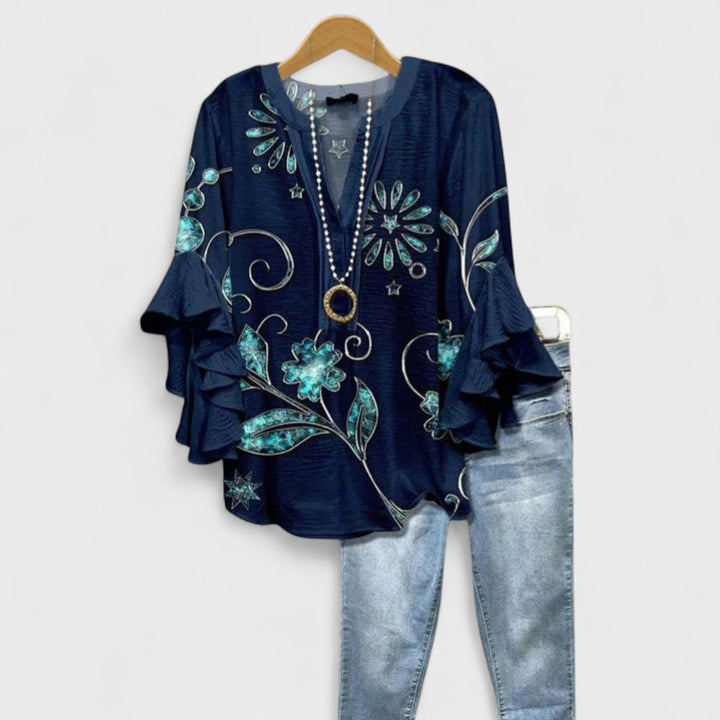 Lightweight Blouse Women Airy Feminine Casual Everyday Summer Top