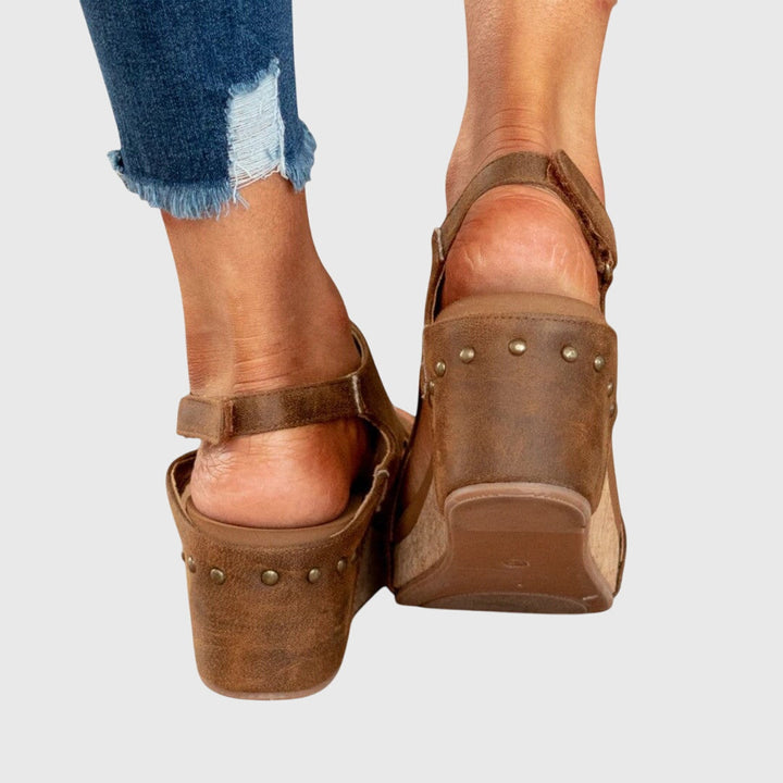 Orthopedic Wedge Sandals Women Adjustable Buckle Cushioned