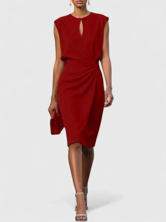 Elegant Dress Women Sleek Fit Versatile Formal Casual