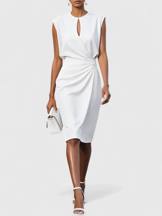 Elegant Dress Women Sleek Fit Versatile Formal Casual