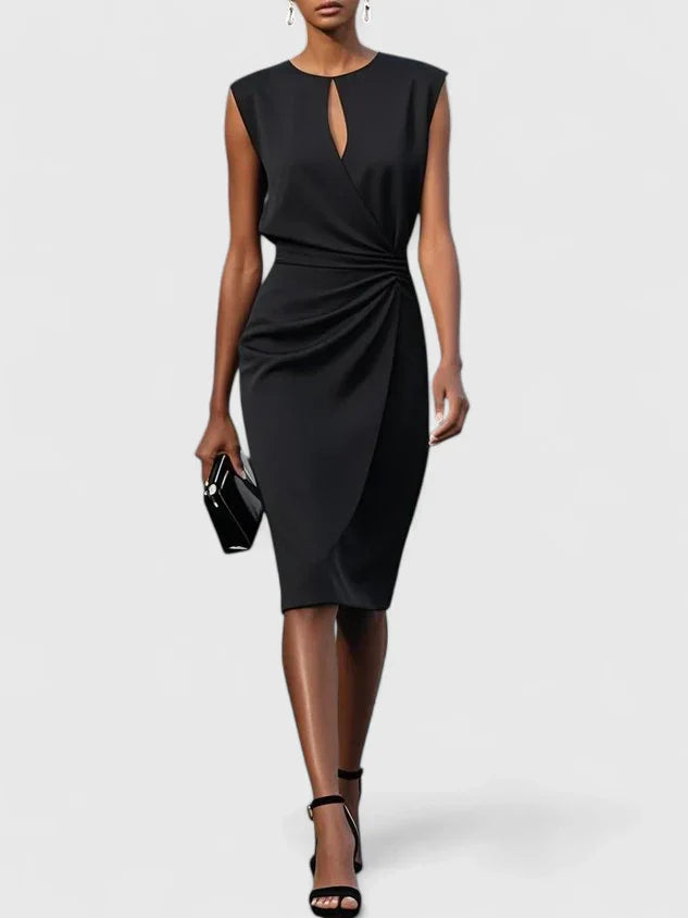 Elegant Dress Women Sleek Fit Versatile Formal Casual