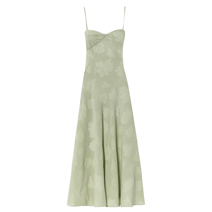 Floral Jacquard Corset Gown Women Formal