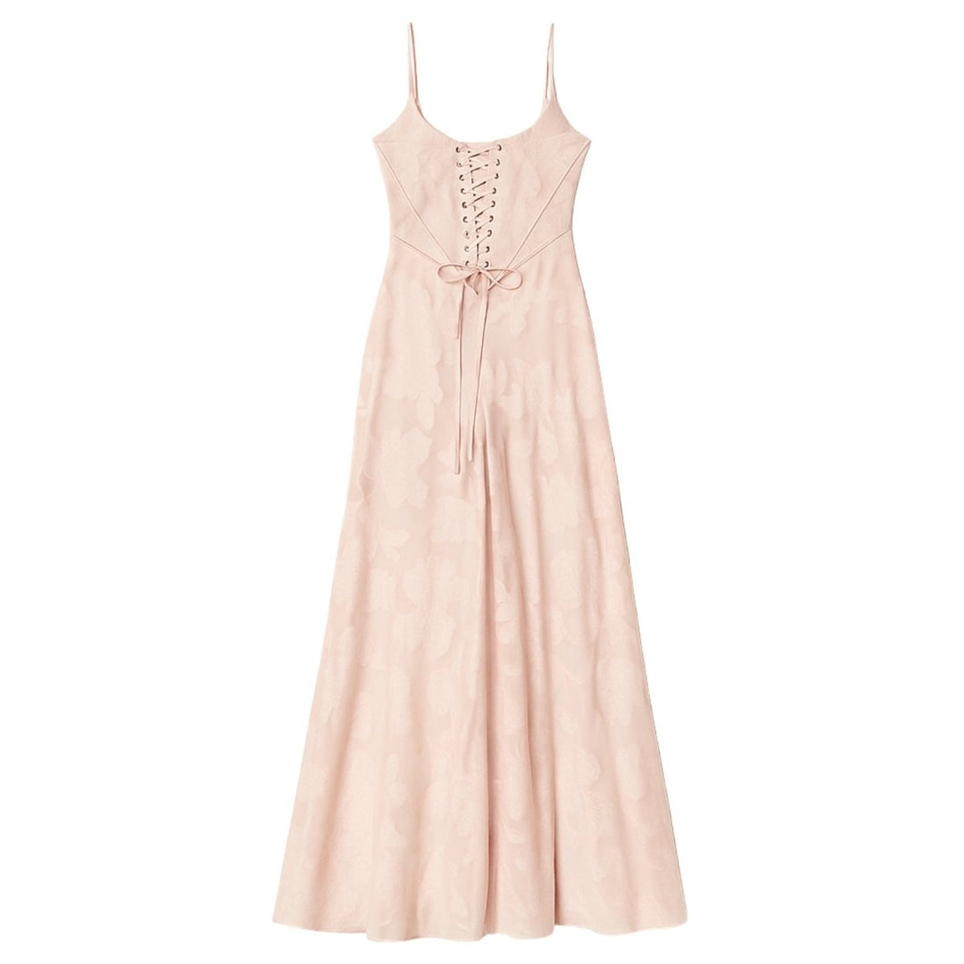 Floral Jacquard Corset Gown Women Formal
