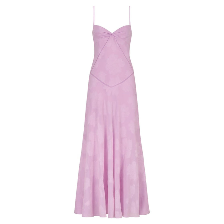 Floral Jacquard Corset Gown Women Formal