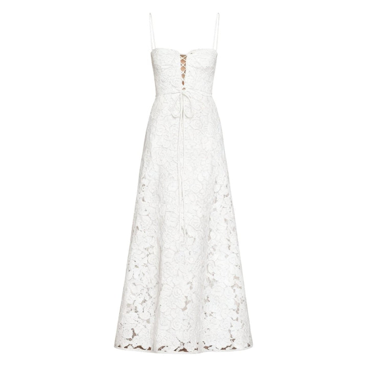 Floral Jacquard Corset Gown Women Formal