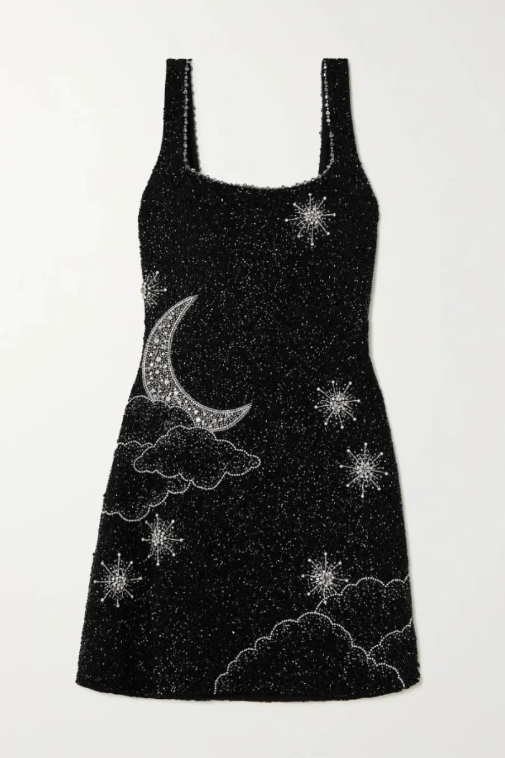 Beaded Crystal Mini Dress Women Strapless